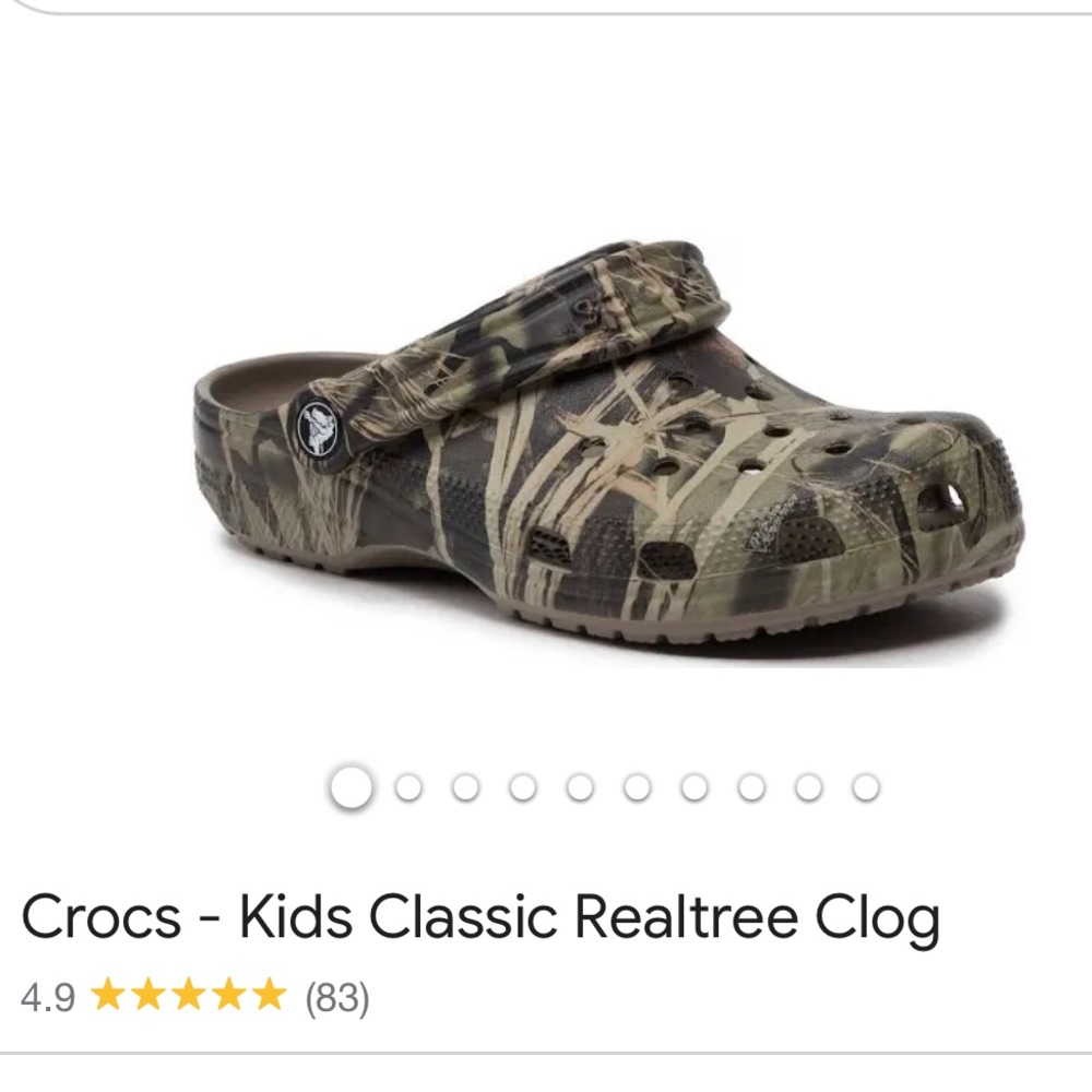 Toddler real-tree crocs
